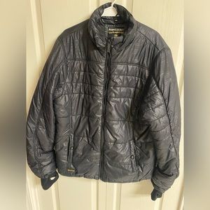 Point Zero Mens Black Puffer Jacket Size L